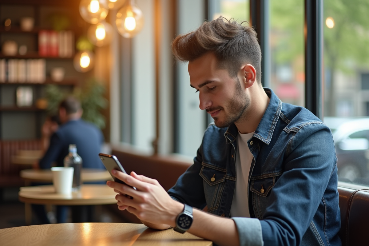 Utilisation d’un téléphone cellulaire grand public par les moins de 50 ans